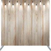 Lofaris White Wood Texture Wall Fabric Party Backdrop Cover